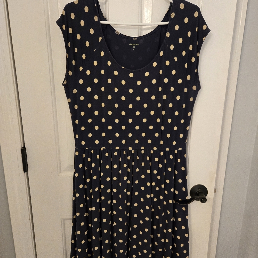 Garnet Hill Polka Dot Dress (W14)